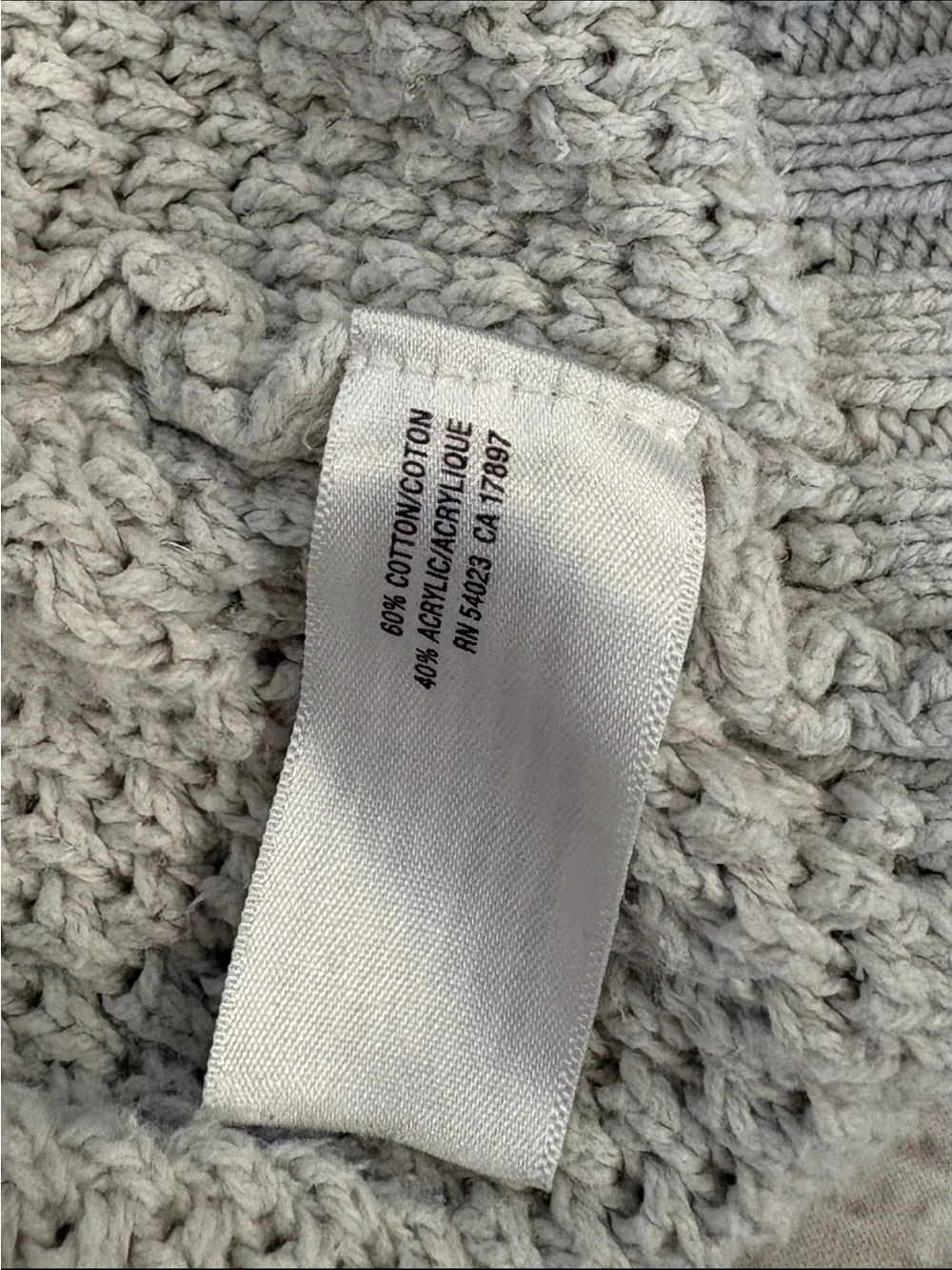 Old Navy Cream Shawl-Collar Knit Cardigan
